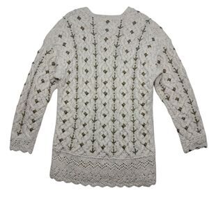 Vintage The Limited Tunic Sweater‎ Womens Small Chunky Hand Knit Wool Grannycore